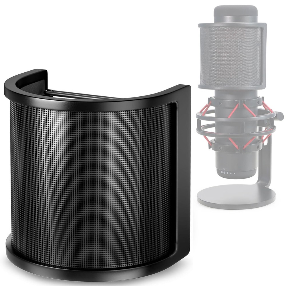 YOUSHARES QuadCast Mic Pop Filter - Microphone Windscreen