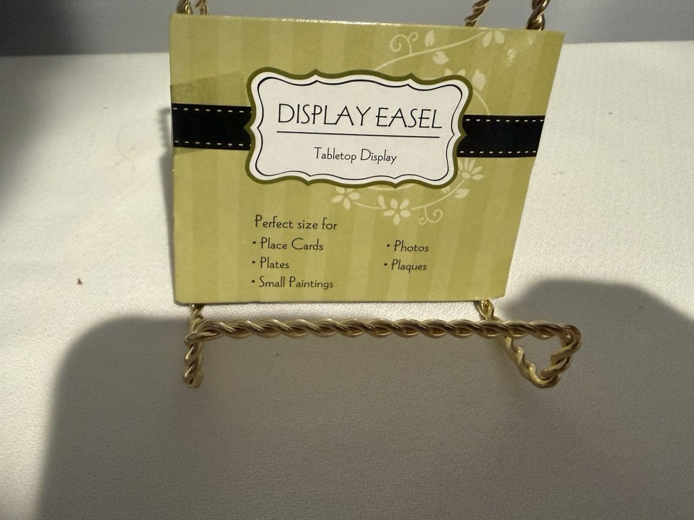 Display Easle Gold New