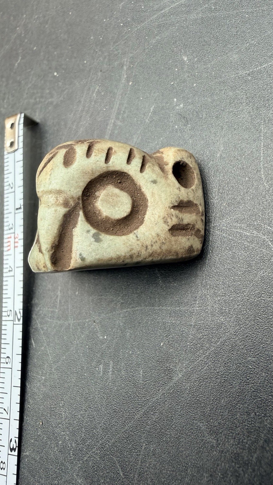 Blue Calcite Xicuco Alien Bead Tula Mexico Anunakki Ancient Alien Ojuelos