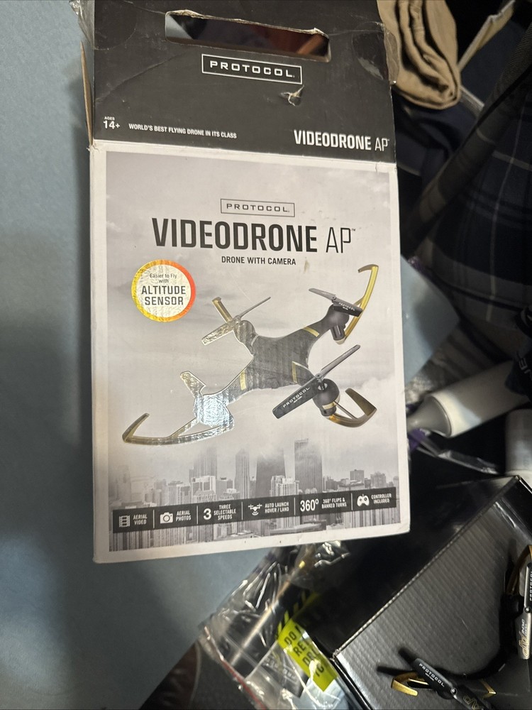 Protocol VideoDrone AP Drone with Remote Controller - Black/Gold tested