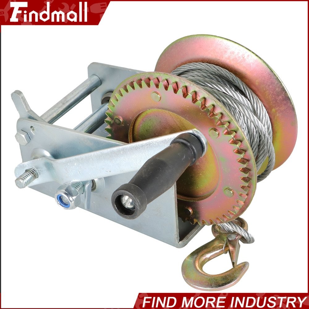 Findmall 3500 lbs Hand Winch With Cable For Trailer Winch Durable Hand Crank
