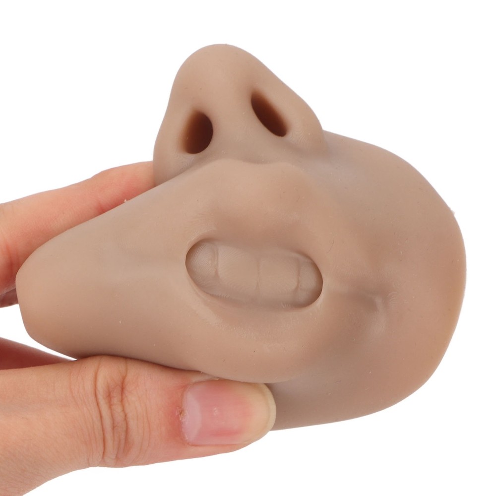 Flexible Silicone Nose Display For Teaching Human Skin Imitation