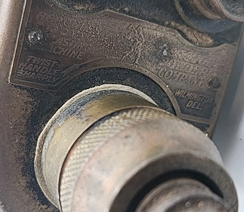 VINTAGE BRASS HERCULES 10 CAP BLASTING MACHINE DYNAMITE DETONATOR