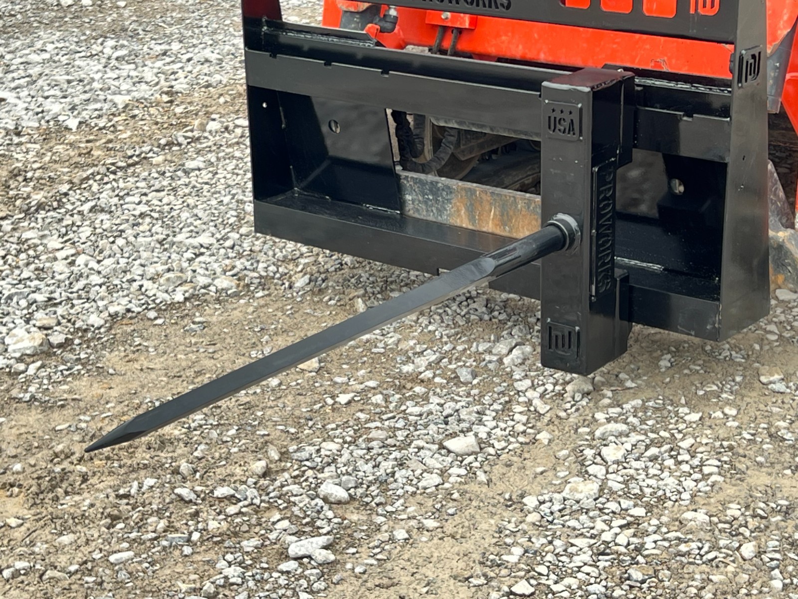 49-inch Hay Bale Spear Attachment for Class II ITA Pallet Fork