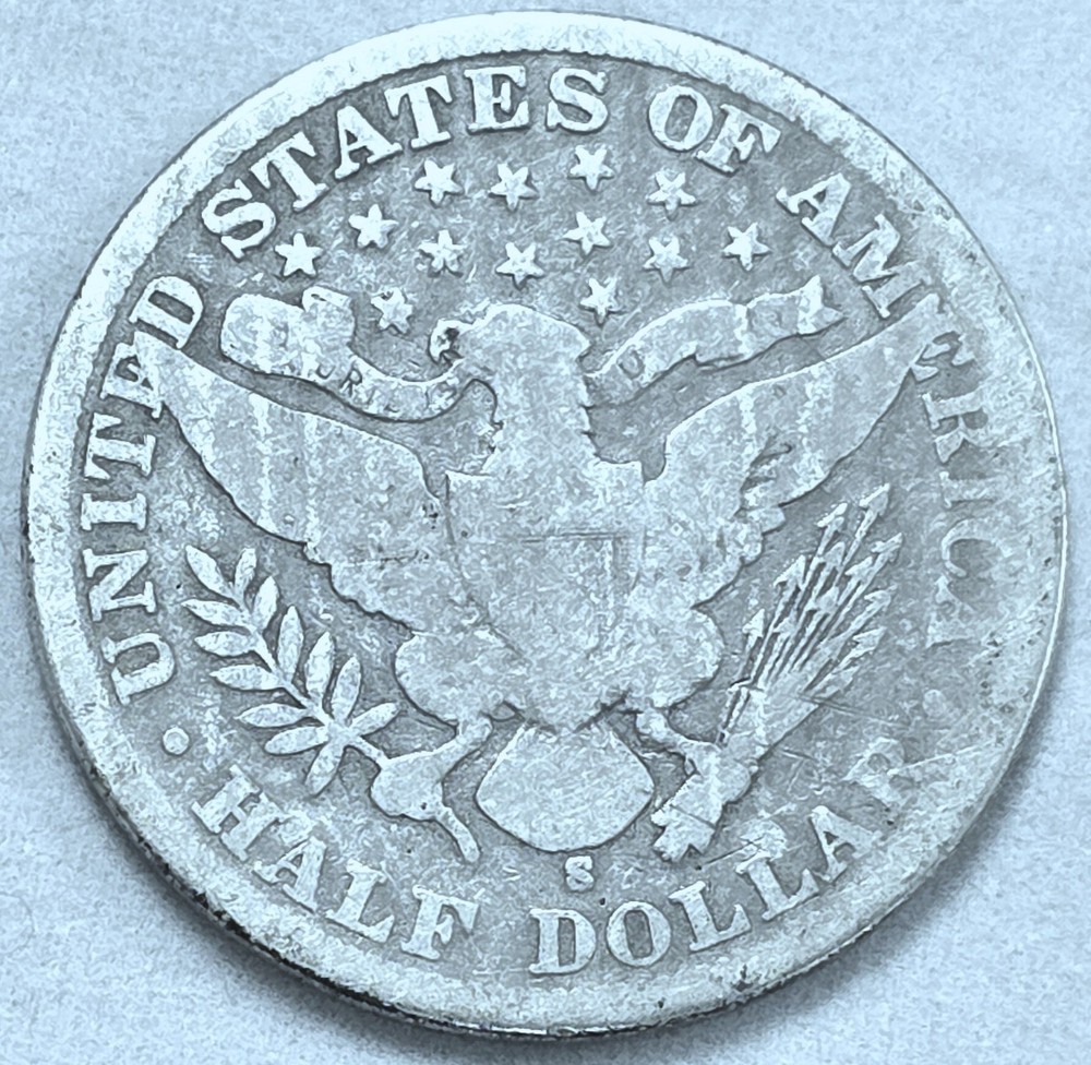 1904-S Barber Half Dollar