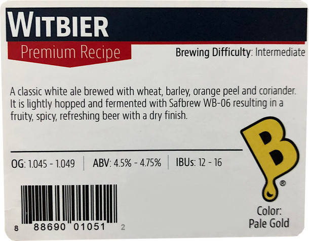 Brewers Best Witbier Beer Kit