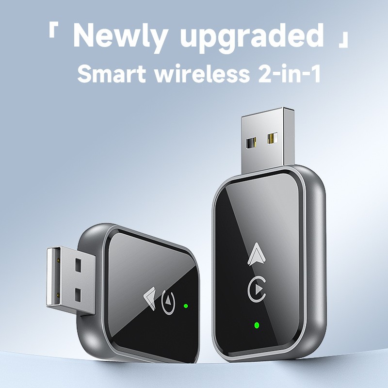 2025 Upgrade Wireless CarPlay Adapter USB for Apple IOS, Samsung Android