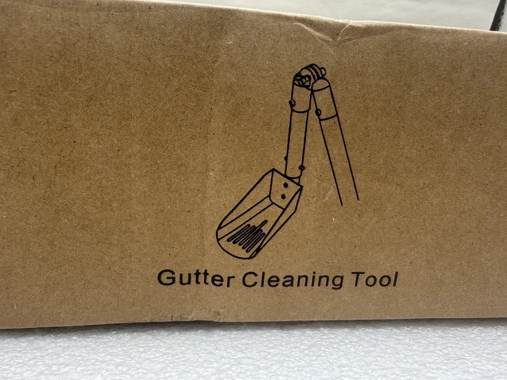 Gutter Cleaning Tools, 6.4FT Gutter Cleaner with Pole & Gutter Brush, *READ...