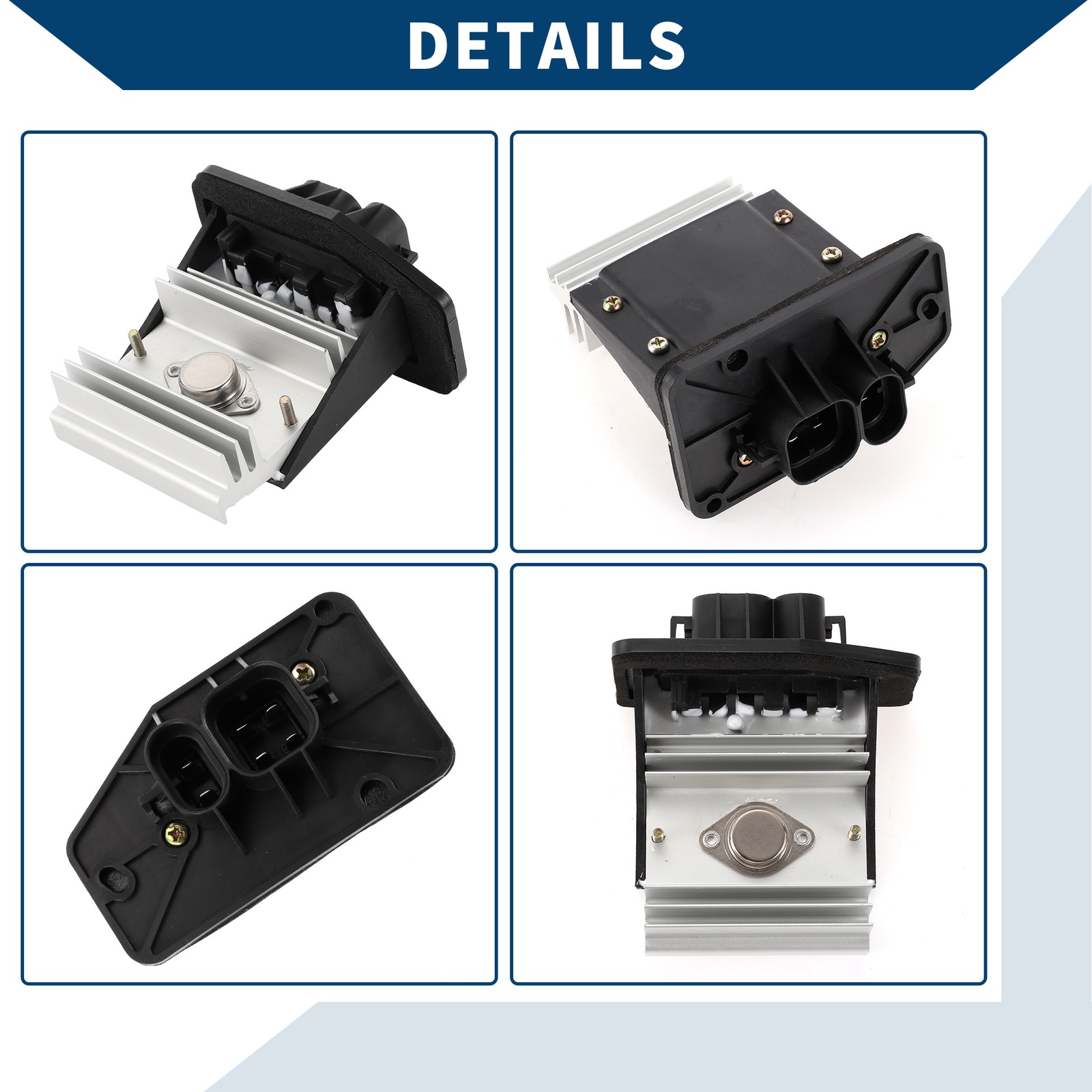 HVAC Blower Motor Resistor No.12484912 for Buick Park Avenue 1991-1993 Black