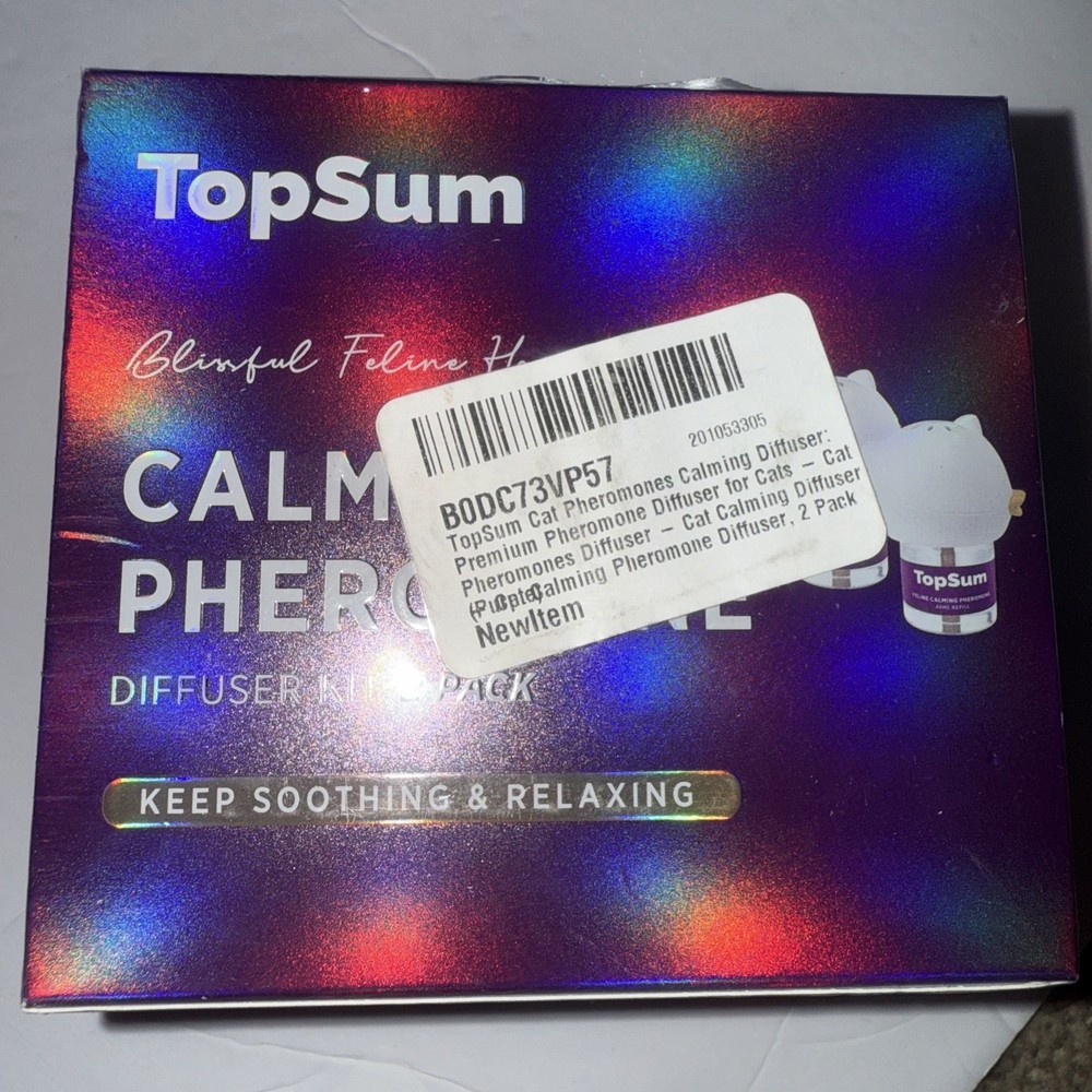Cat Calming Pheromone Diffuser Starter Kit: 2Pack - 2 Diffusers & 2 Refills