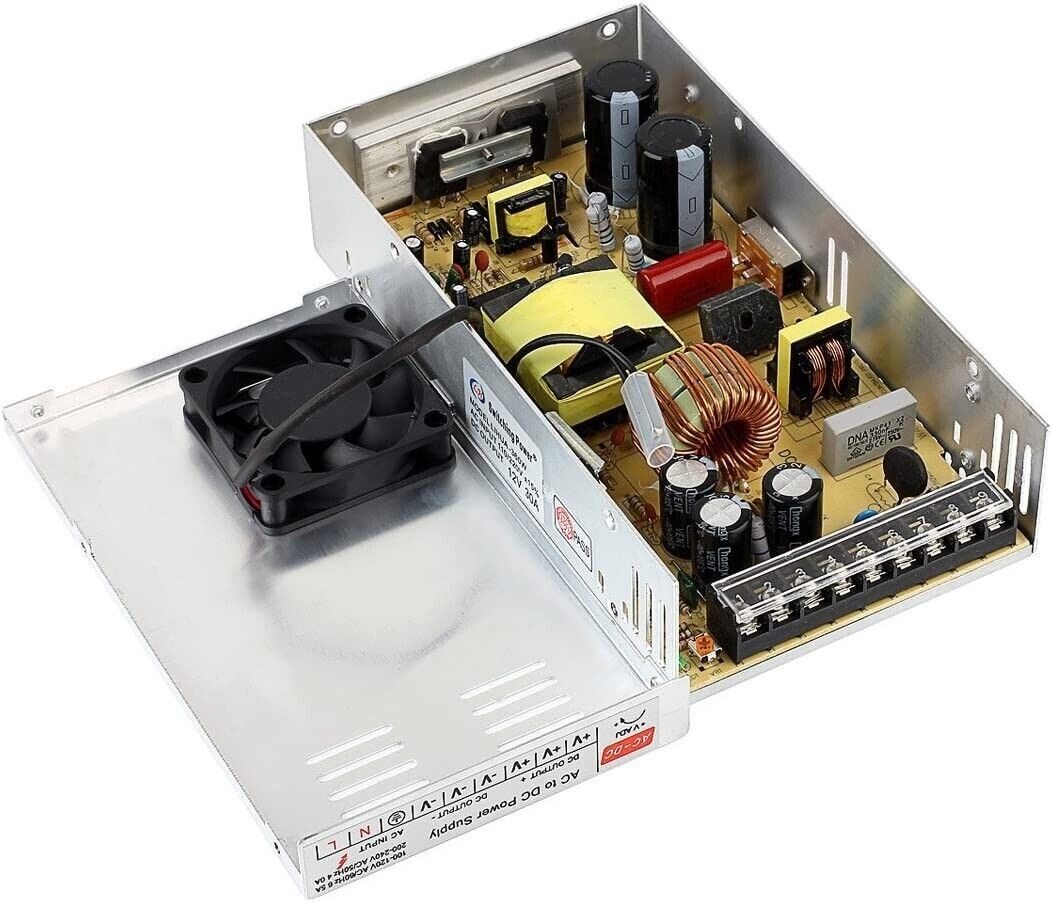 Fuente de alimentación conmutada de 12 V, 30 A, 110-240 voltios de CA a CC 360 W