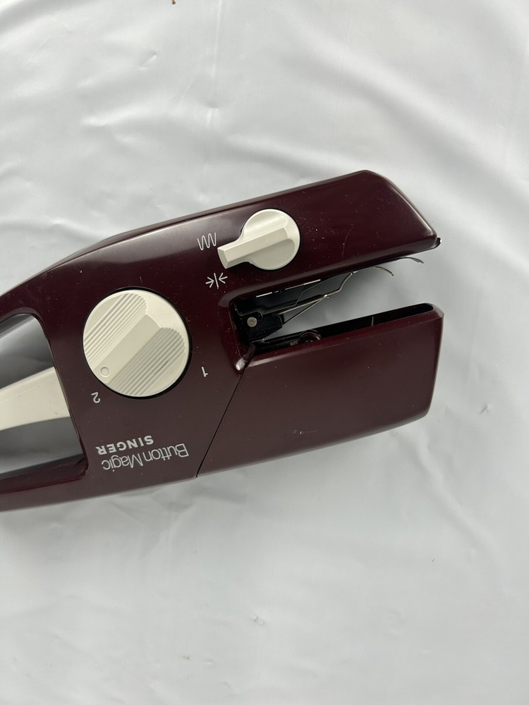 Singer Button Magic Handheld Portable Sewing Machine Vintage Buttonholer