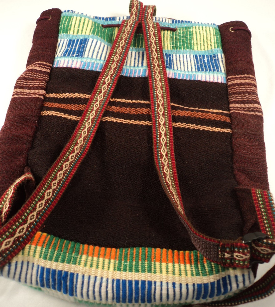 Traditional Peruvian Hand Woven Tribal Backpack
