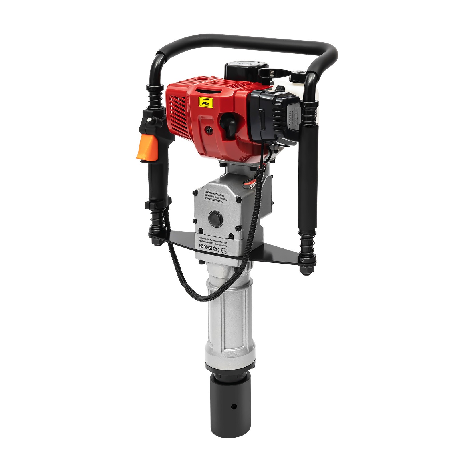 52CC Gas Powered Pile Driver Fence T Post Driver Push Pile Gasoline Engine 2.3HP