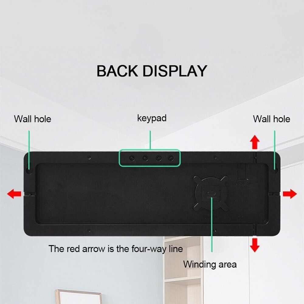 13" Large LED Digital Wall Clock Temperature Date Display Alarm Clock Countdown