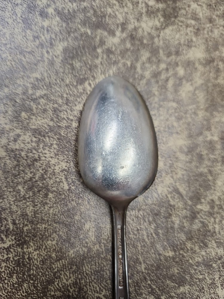 Wm Rogers Overlaid IS Treasure Pattern Silverplate Teaspoon