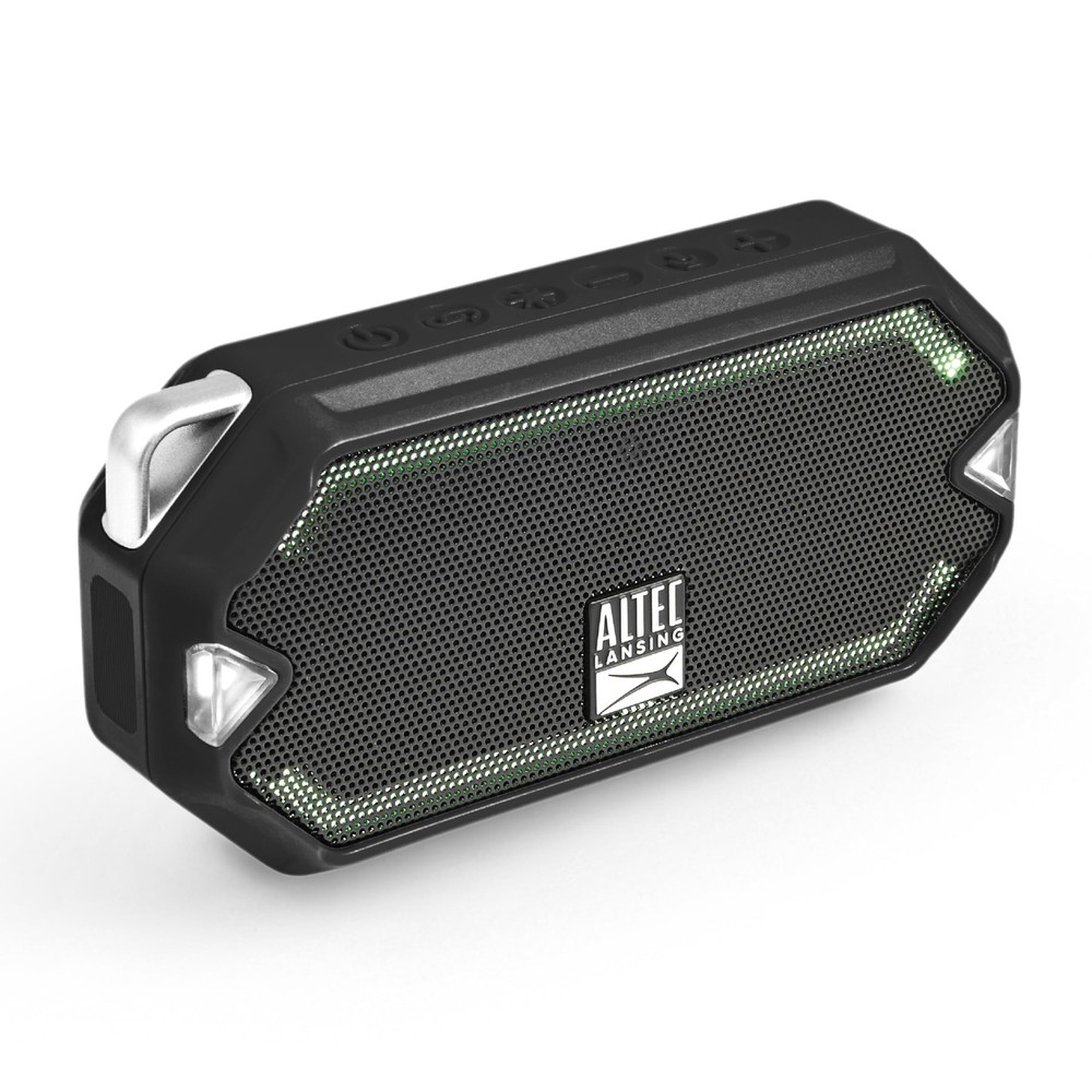 Altec Lansing - HydraMini Wireless Bluetooth Speaker, IP67 Waterproof Black
