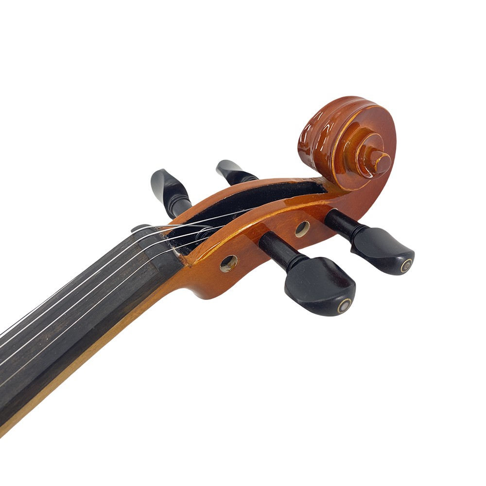Solid Wood 4/4 Violin tiger pattern Set Full Size Fiddle Kit Handmade with Case