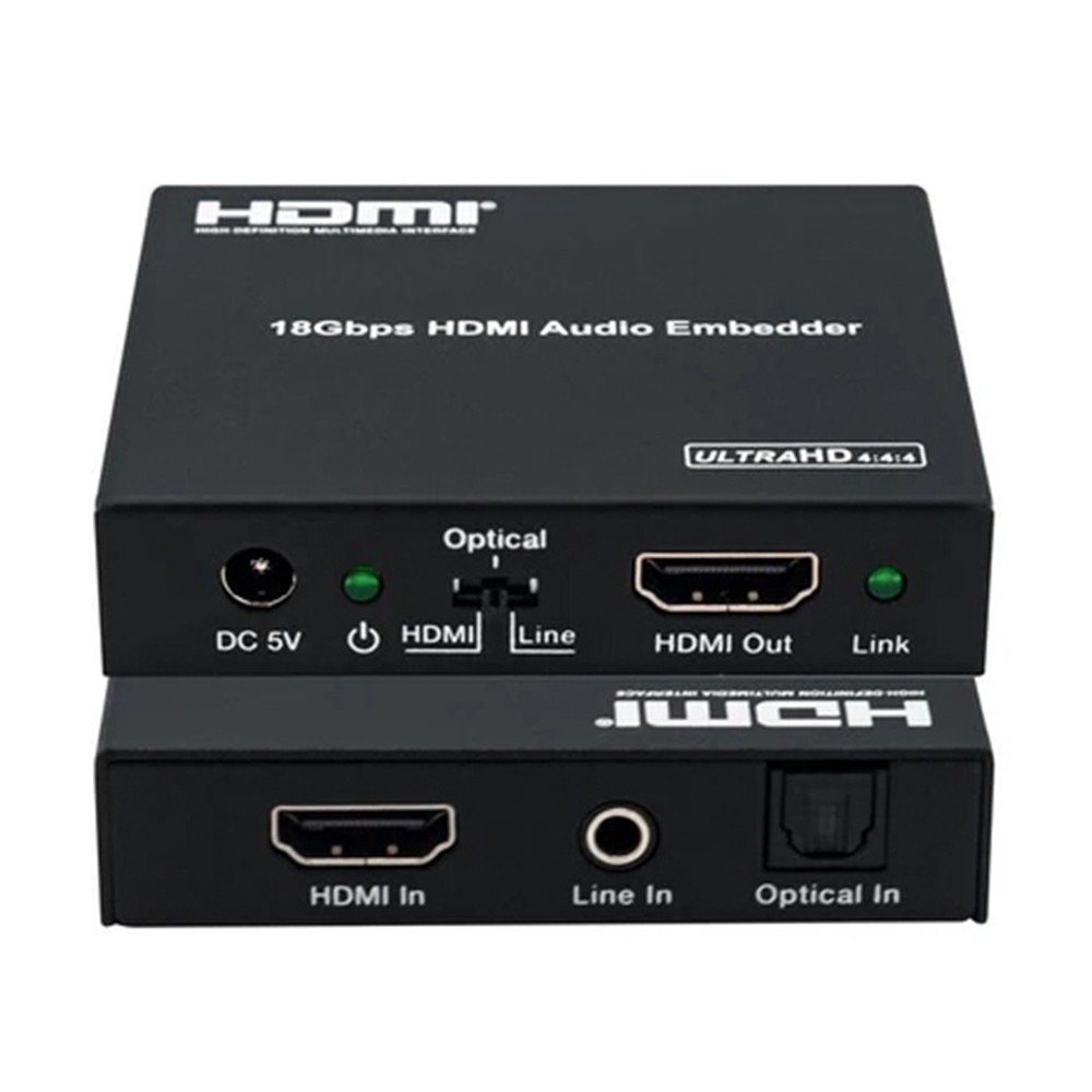 DVDO 4K HDMI 2.0 18Gbps Audio Embedder, Black