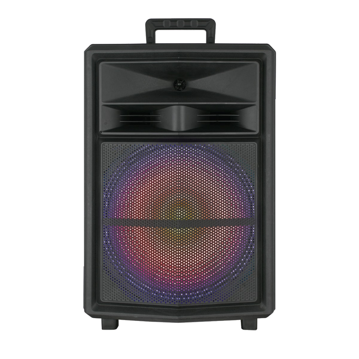 15" 10000W Bluetooth Party Speaker with Heavy Bass LED Lights Wireless Mic Stand