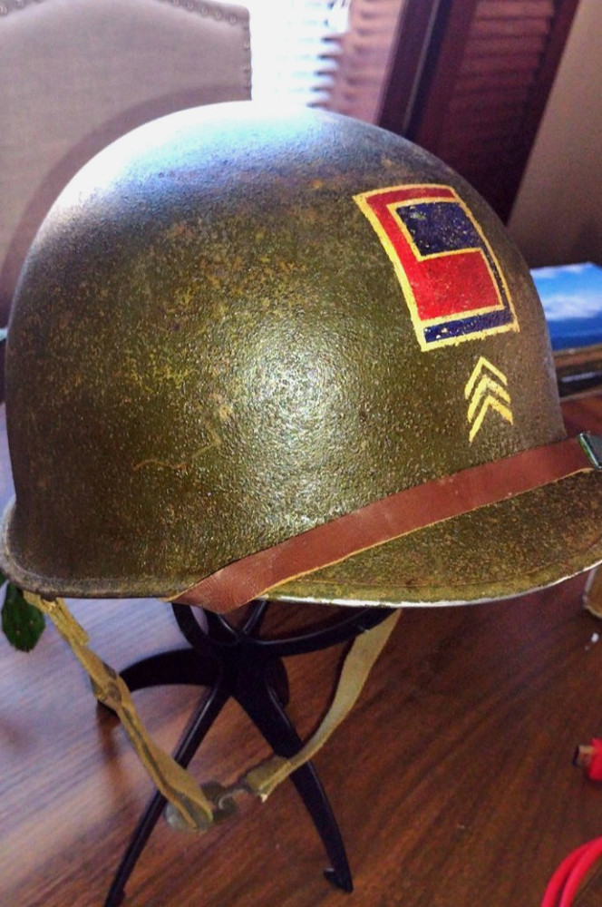 WW2 HELMET 69TH FIXED BALE !! Read Description!!