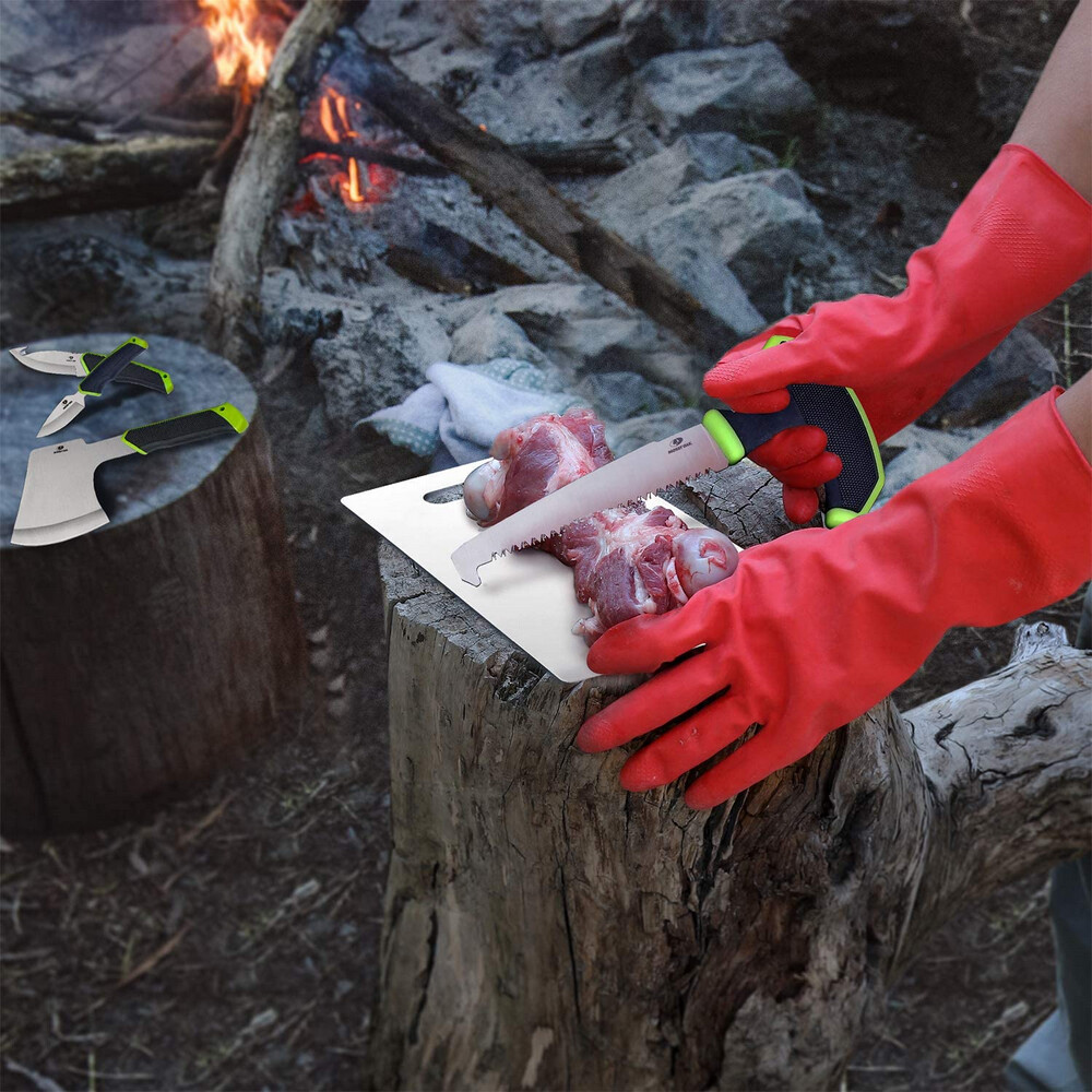 Mossy Oak Hunting Field Dressing Kit 10PC Butcher Game Processing Set w/Case NEW