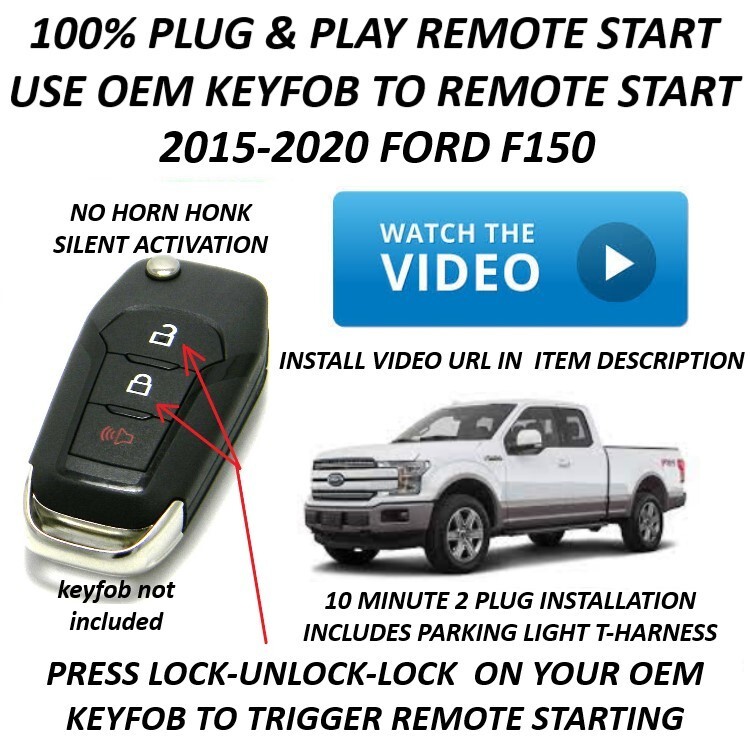 100% PLUG & PLAY REMOTE STARTER KIT FOR 2016 FORD F150