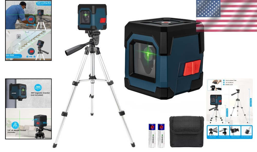 Professional 100ft Laser Level with High Visibility & Dual Operation Modes