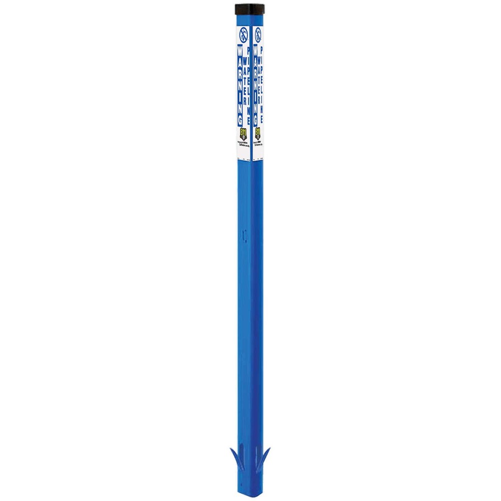 Trident Solutions TriView Marking Post, 66˝ Caution Water Line, Blue