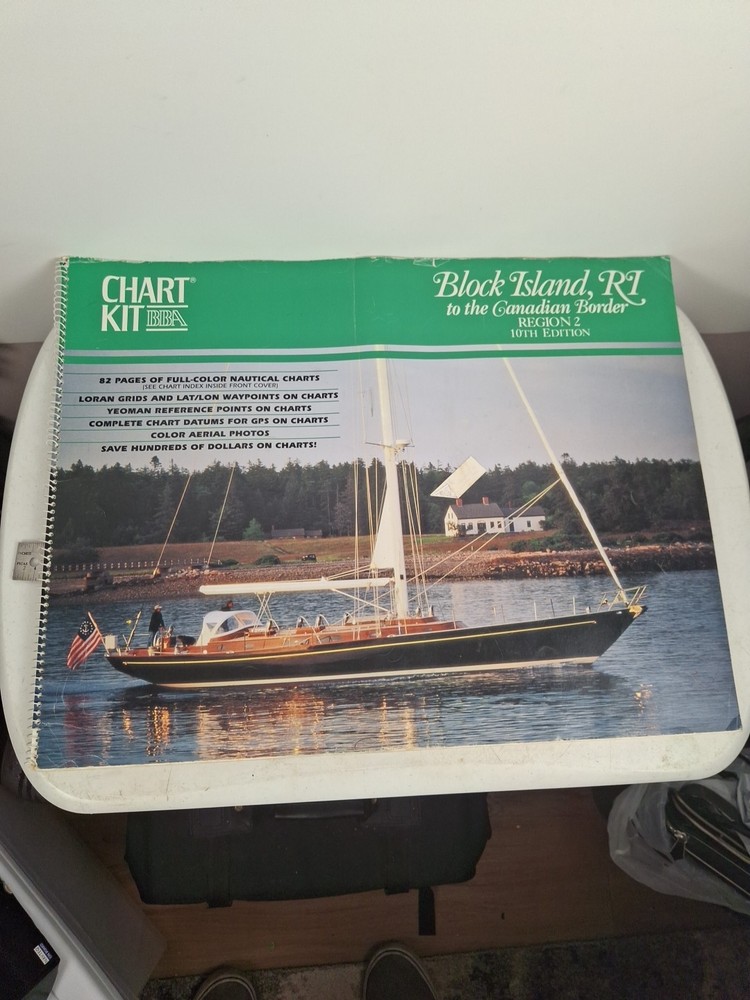 ChartKit Block Island, RI To Canadian Border 10th Edition.