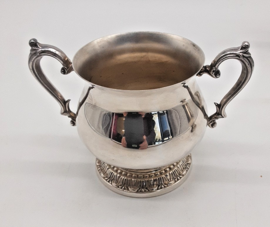 WM Rogers Silver Plate on Copper 3 piece Coffee Service