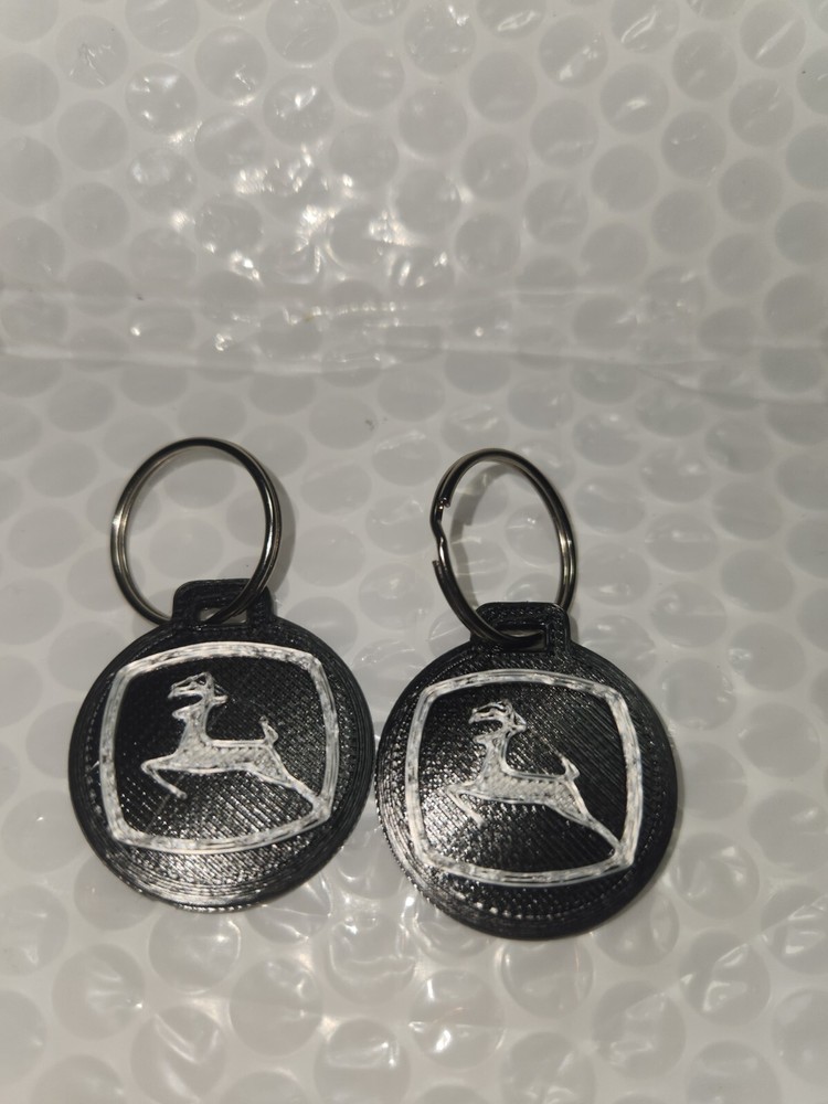 John Deere Custom 3d Printed  Key Chain's