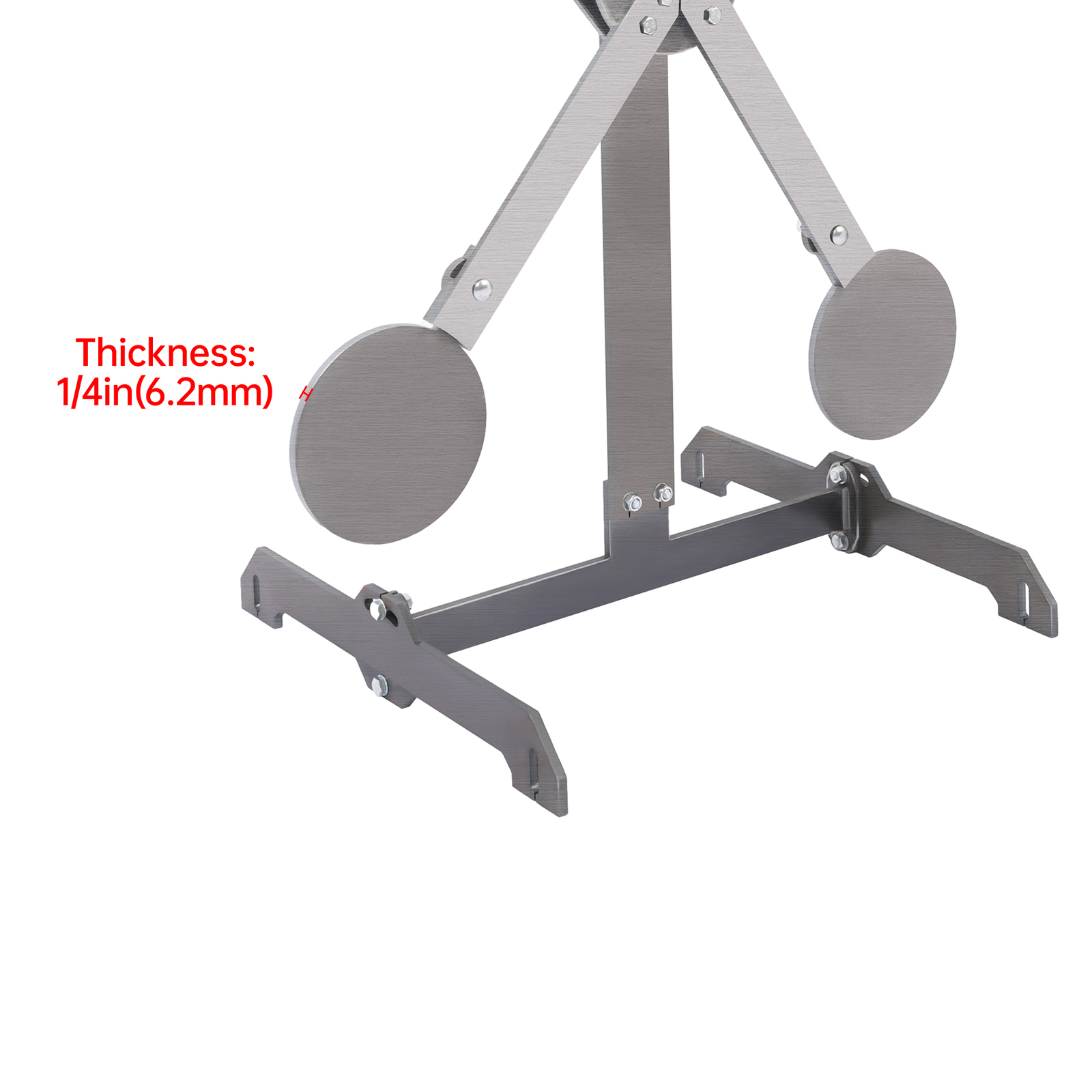 Metal 8" inch Portable Reactive Steel Shooting Target, No Welding