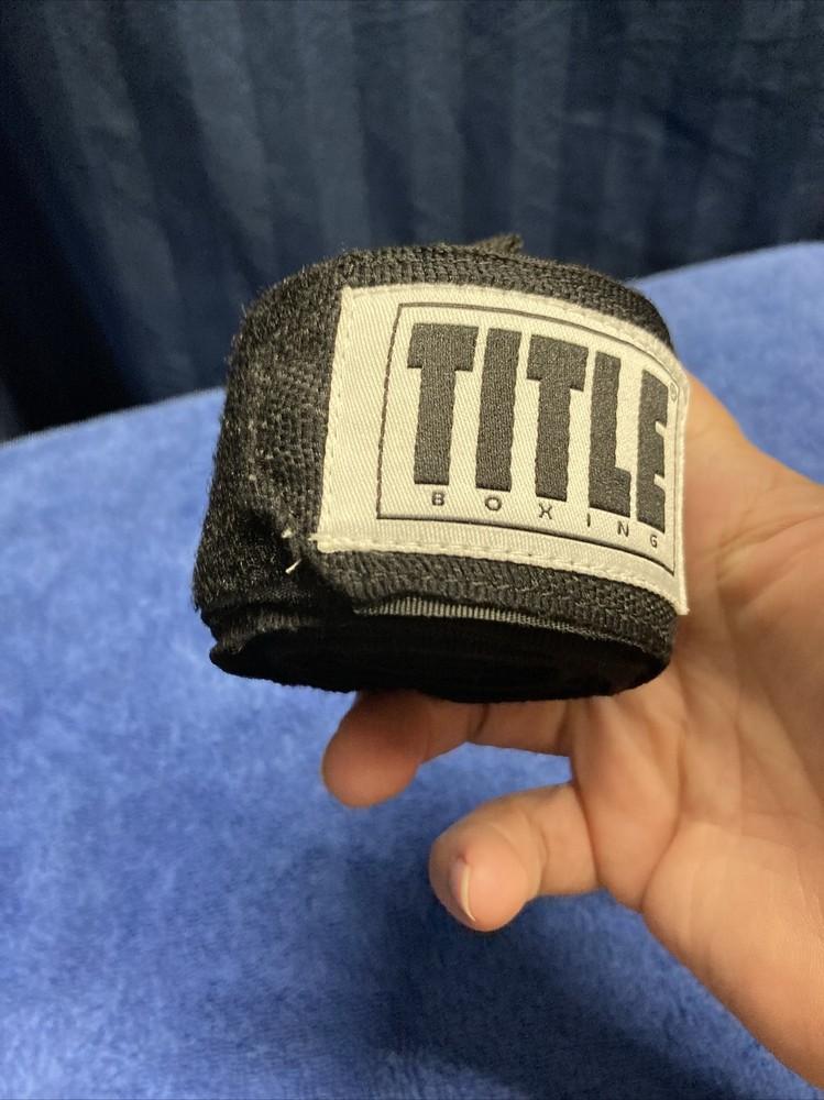 Title Boxing Style Handwraps-Black B2