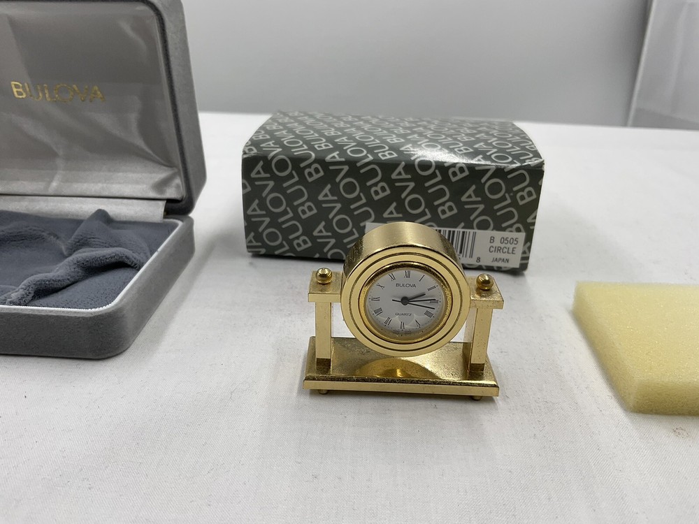 Bulova Miniature Collection - B0505 "Nanette" Platform Clock