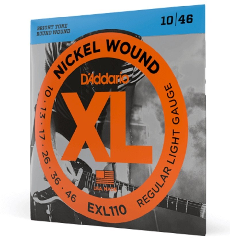 D'Addario EXL110 Electric Guitar Strings 10-46 Regular Light