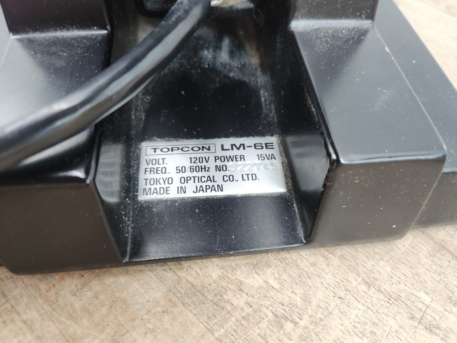 Topcon LM-6E Manual Lensmeter Lensometer Optometry 120V -PARTS/REPAIR-