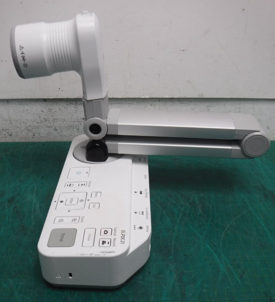 Epson ELPDC21 Document Camera with Power Supply – No USB Cable –Visual Presenter