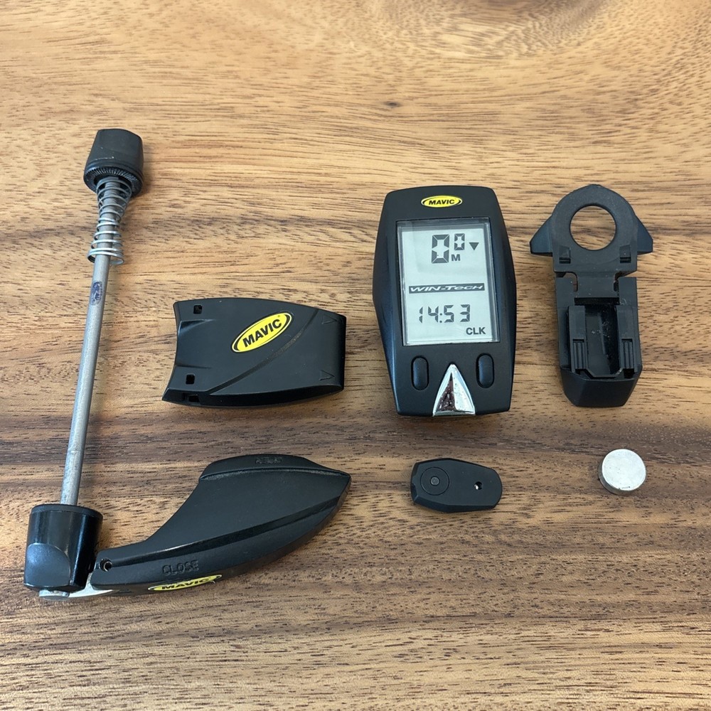 Mavic Win Tech Wireless Computer TESTED WORKING NEW BATTERY vntg wintech CADENCE