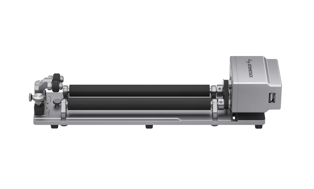Used ATOMSTACK R6 Laser Rotary Roller,for Cylindrical Objects, Bottles, and Cups