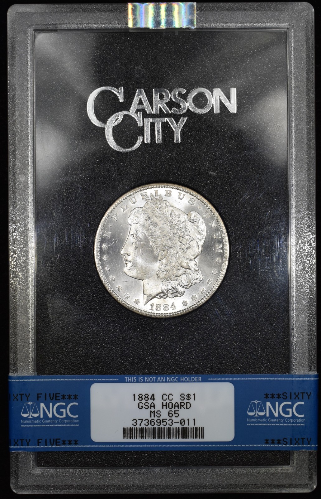 1884-CC $1 GSA MORGAN SILVER DOLLAR ✪ NGC MS-65 ✪ CARSON CITY COIN 011 ◢TRUSTED◣