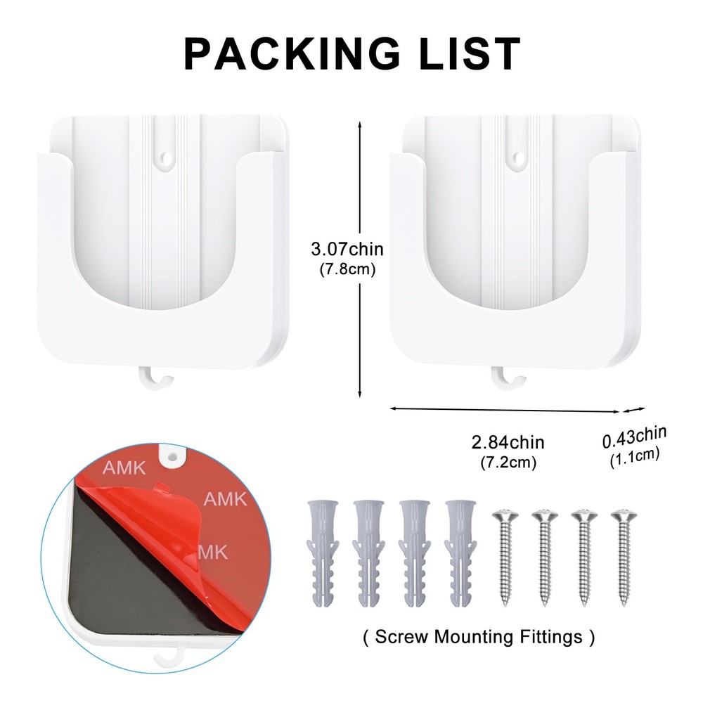 Adhesive Tapo Camera Mount Fits for Indoor Security White