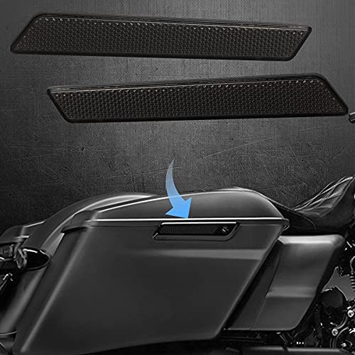 Saddle Bag Reflector Inserts Latch Covers Compatible with 2014-2020 Black