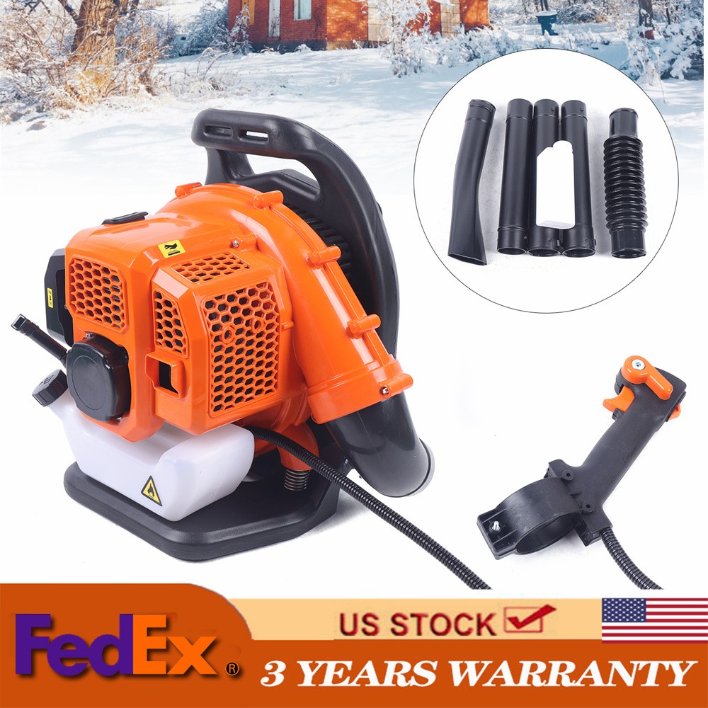 Upgraded 63CC 2-Stroke Backpack Leaf Blower With Adjustable Air Volume