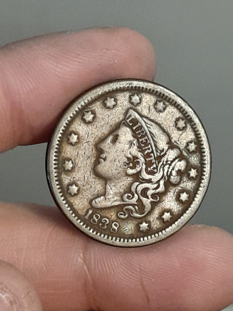 1838 Coronet Head Large Cent #1