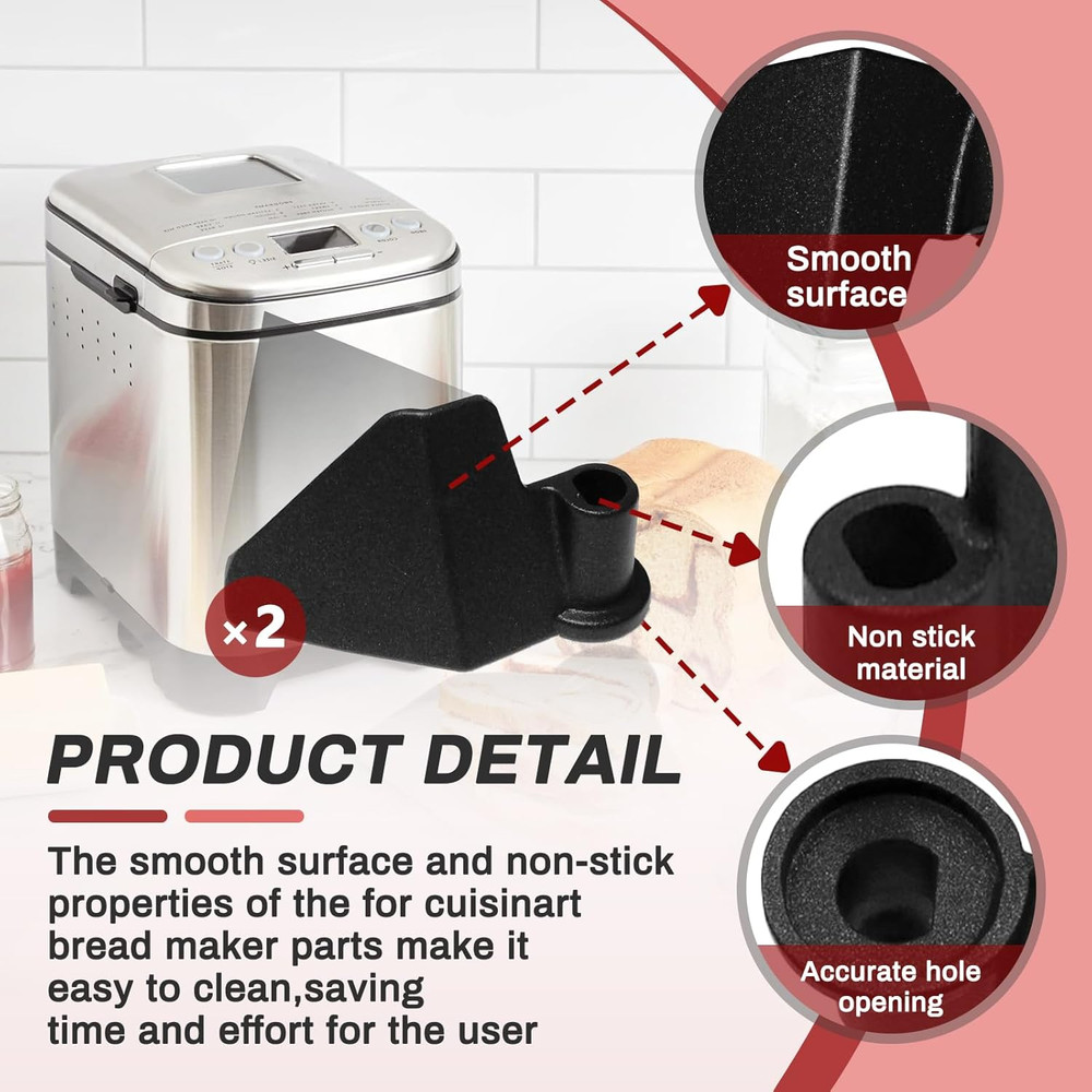 2-Pack Kneading Paddle for CBK-110 & CBK-110P1 Bread Maker Machine Replacement