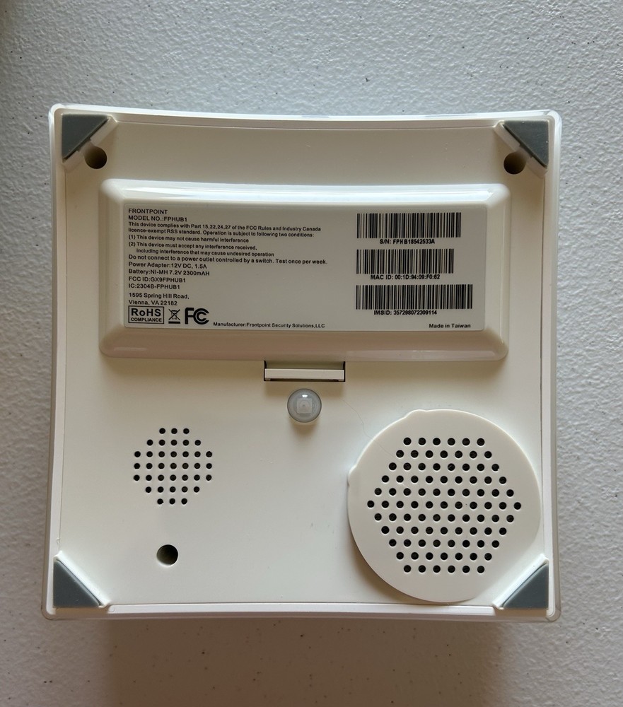 Frontpoint Security System Hub And Security Keypads Plus Other Sensors