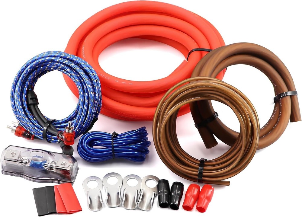 Complete 0 Gauge Amplifier Wiring Kit: Includes Everything for Easy Installation