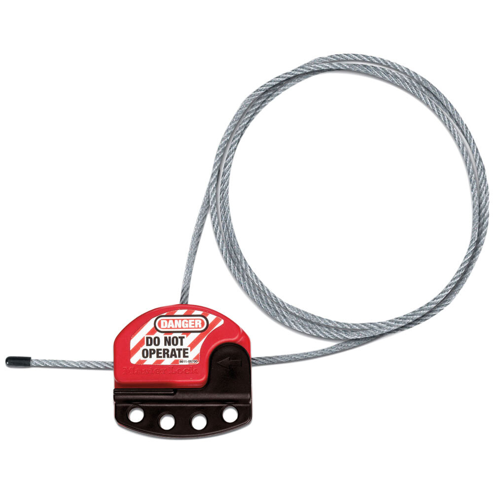 Master Lock S806 Four Lock Hasp Lock with Adjustable Cable 1.8m