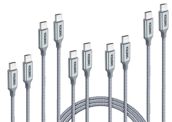 6ft USB C to USB C Cable 100W Fast Charging Cable Nylon Braided by CHOETECH